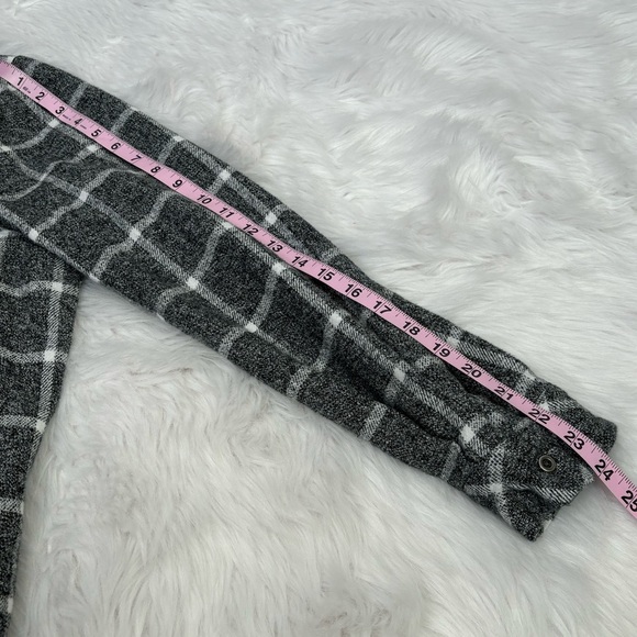 BKE from The Buckle Brushed Flannel Shirt Button Down Black White Eased Fit LRG - Picture 14 of 15